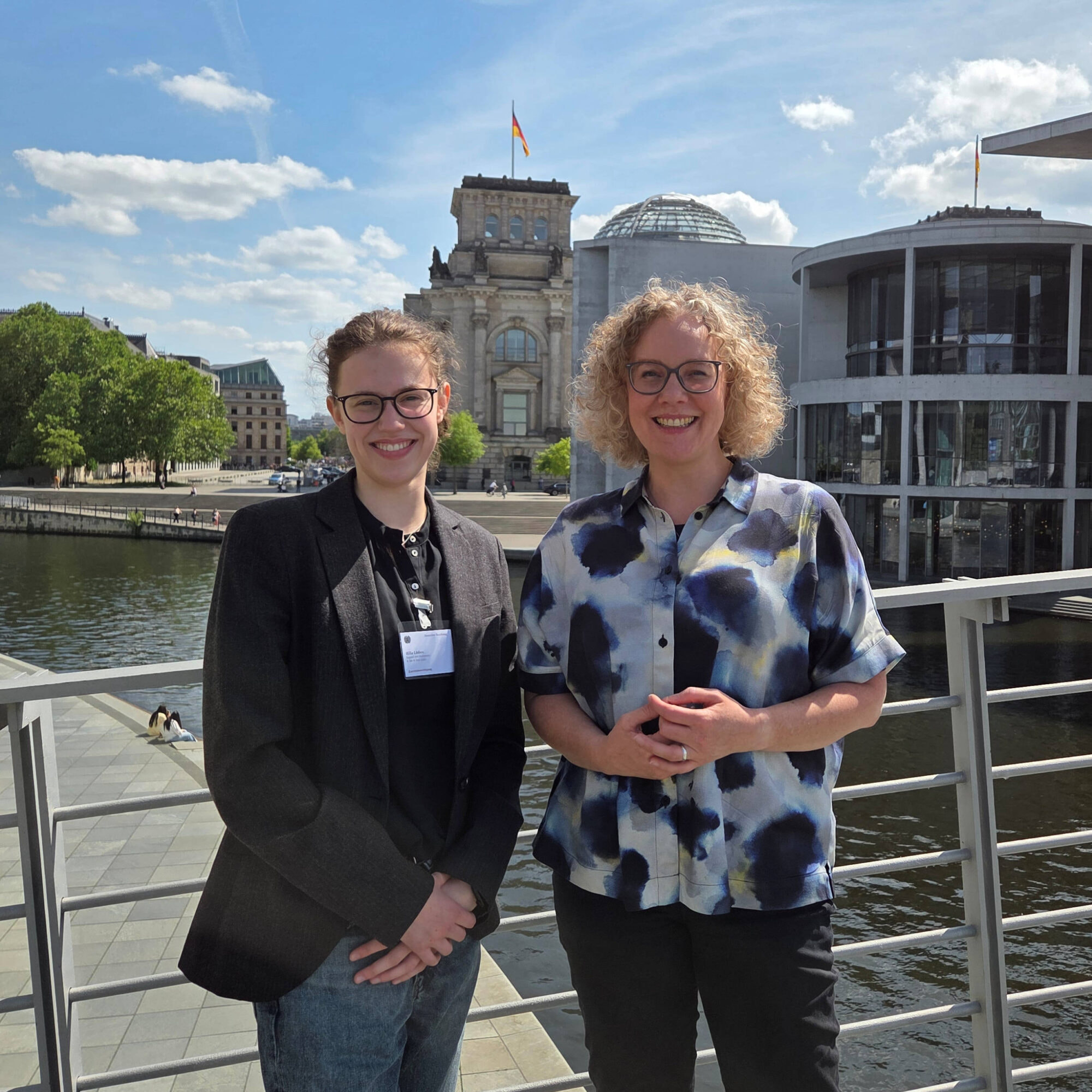 Hilla Lüders aus Lüneburg war auf Einladung von Julia Verlinden Teilnehmerin am Planspiel Jugend und Parlament im Deutschen Bundestag.