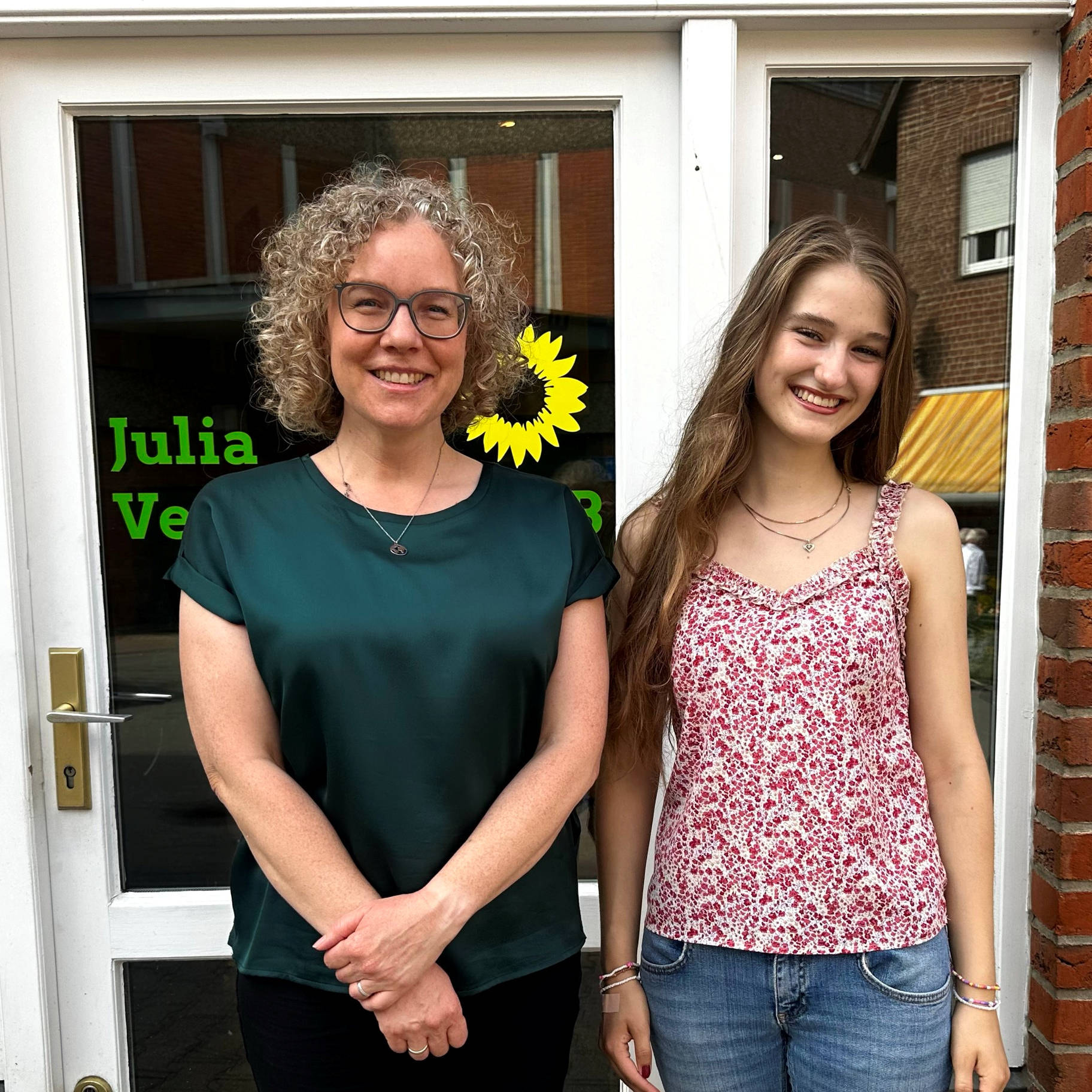 Julia Verlinden mit PPP-Stipendiatin Charlotte Steinrötter